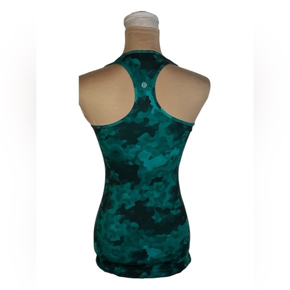 Lululemon Cool Racerback Clouded Dreams Cosmic Teal Multi Size 4 - Picture 7 of 11